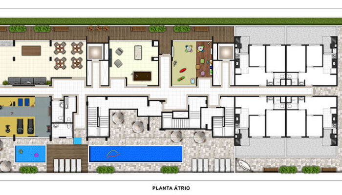 planta de um como de um apartamento